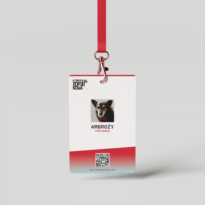 Badge in CZECHA SUPERNOWA brand mockup