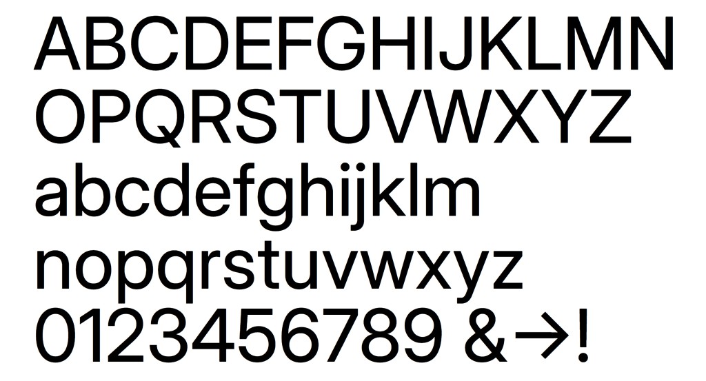 Inter typeface