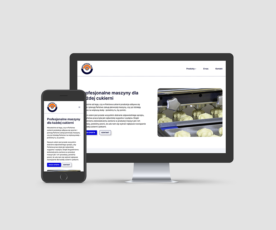 INTERTECH-IKA website on desktop and phone screens mockup