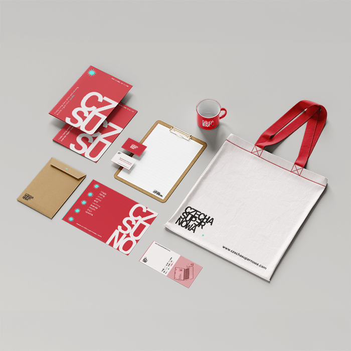 CZECHA SUPERNOWA printed assets mockup