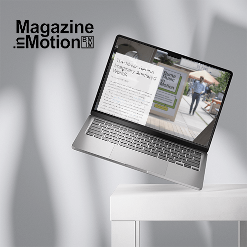 BMIM Magazine in Motion mockup